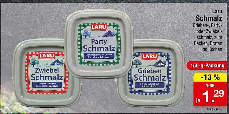 Laru Schmalz – Grieben-, Party- oder Zwiebelschmalz