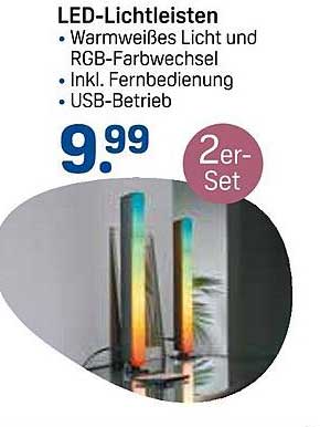LED-Lichtleisten - Warmweißes Licht und RGB-Farbwechsel