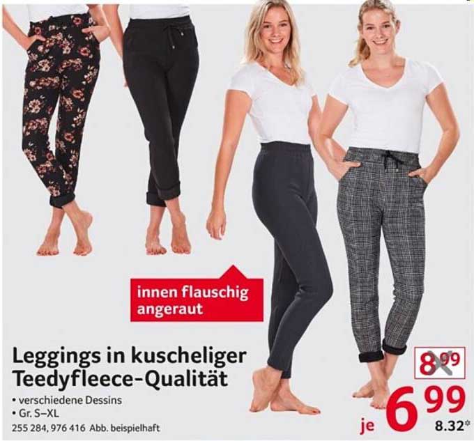 Leggings in kuscheliger Teedyfleece-Qualität