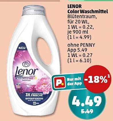 LENOR Color Waschmittel Blütentraum, für 20 WL