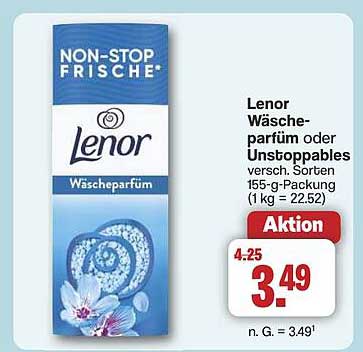 Lenor Wäschparfüm oder Unstopables 155-g-Packung