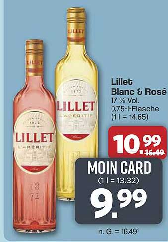 Lillet Blanc & Rosé 0,75 l Flasche - 17 % Vol.