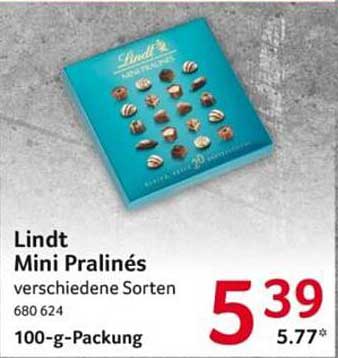 Lindt Mini Pralinés verschiedene Sorten 100-g-Packung