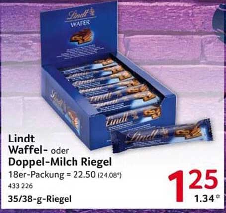Lindt Waffel- oder Doppel-Milch Riegel