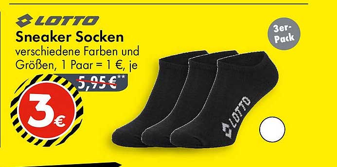 LOTTO Sneaker Socken - 3er-Pack