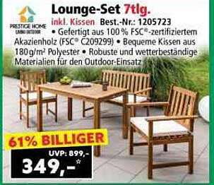 Lounge-Set 7tlg. inkl. Kissen