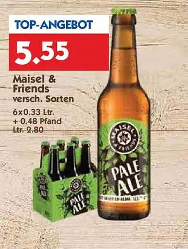 Maisel & Friends Pale Ale, 6 x 0,33 L