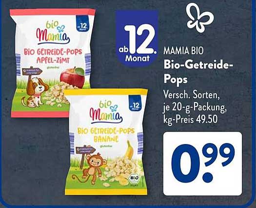MAMIA BIO Bio-Getreide-Pops