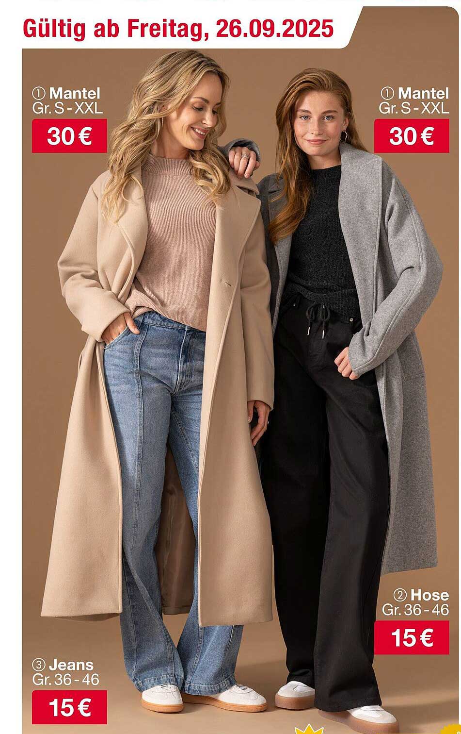 Mantel Gr. S - XXL für 30 €