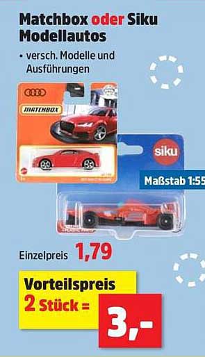 Matchbox oder Siku Modellautos - verschiedene Modelle und Ausführungen