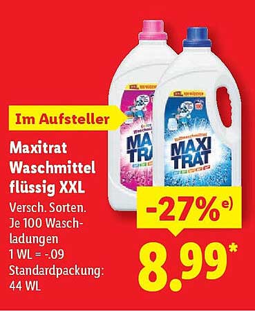 Maxitrat Waschmittel flüssig XXL