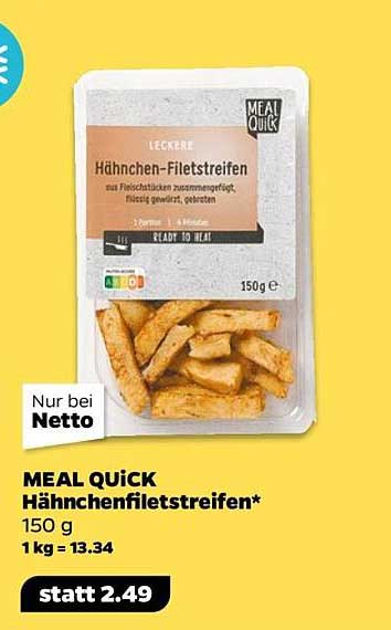 MEAL QUICK Hähnchenfiletstreifen 150 g