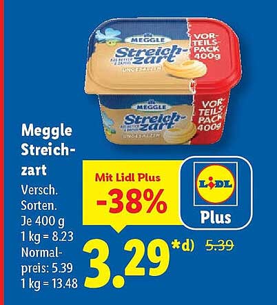 Meggle Streichzart 400g