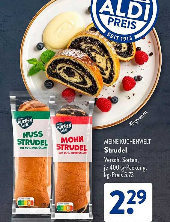 MEINE KUCHENWELT Strudel in verschiedenen Sorten