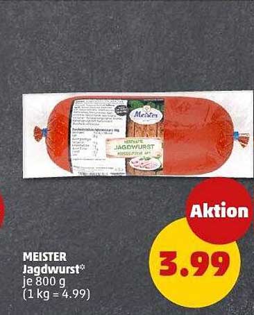 MEISTER Jagdwurst* je 800 g