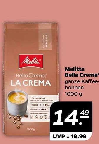 Melitta BellaCrema® LA CREMA ganze Kaffeebohnen 1000 g