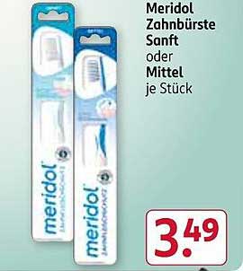 Meridol Zahnbürste Sanft oder Mittel je Stück
