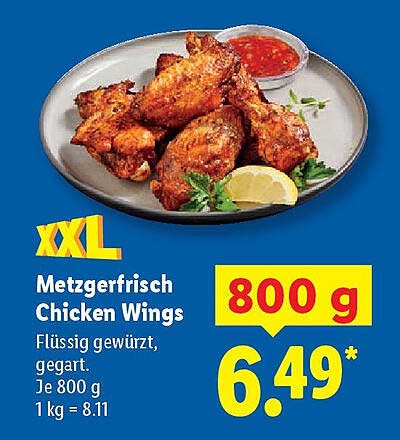 Metzgerfrisch Chicken Wings 800 g