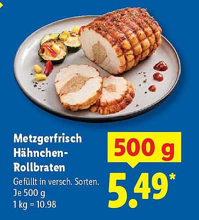 Metzgerfrisch Hähnchen-Rollbraten 500 g