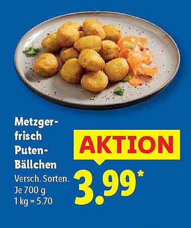 Metzgerfrisch Puten-Bällchen - Aktion