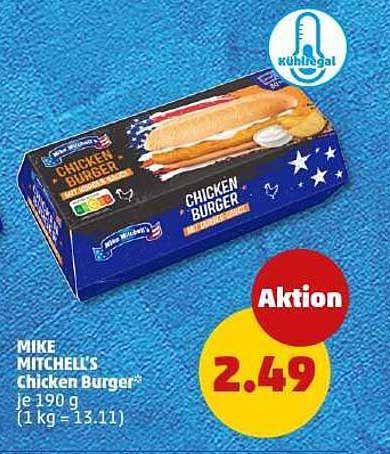 MIKE MITCHELL'S Chicken Burger je 190 g