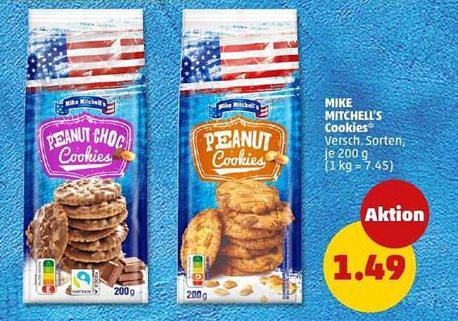 MIKE MITCHELL'S Cookies – Verschiedene Sorten, je 200 g