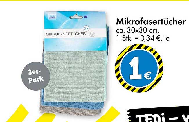 Mikrofaser-Tücher 3er-Pack