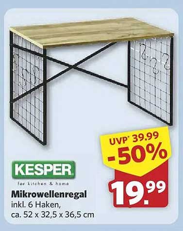 Mikrowellenregal von Kesper – jetzt 50% reduziert!