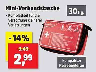 Mini-Verbandstasche – Komplettset für die Versorgung kleinerer Verletzungen