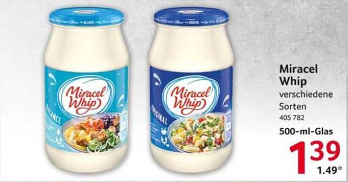 Miracel Whip verschiedene Sorten 500-ml-Glas