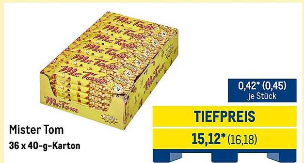 Mister Tom 36 x 40-g-Karton