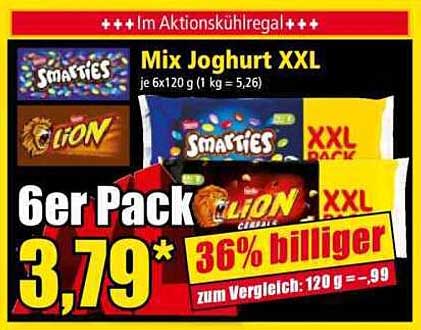 Mix Joghurt XXL 6er Pack (Smarties und Lion)