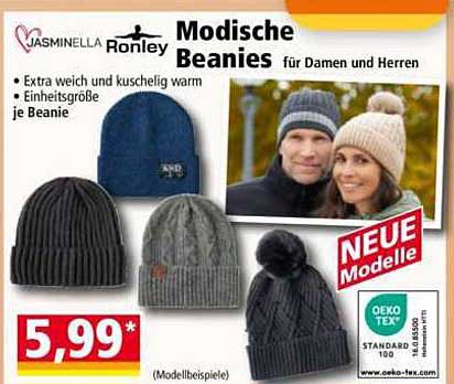Modische Beanies für Damen und Herren