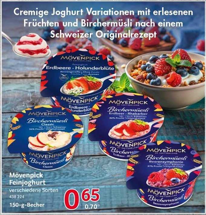 Mövenpick Feinjoghurt verschiedene Sorten 150-g-Becher