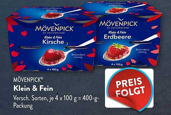 MÖVENPICK® Klein & Fein – Kirsche und Erdbeere, 400-g-Packung