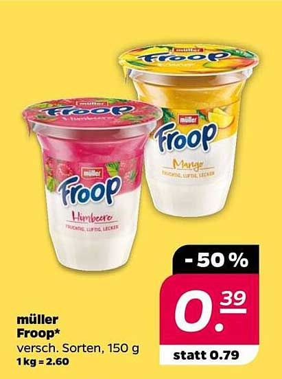müller Froop* verschiedene Sorten, 150 g