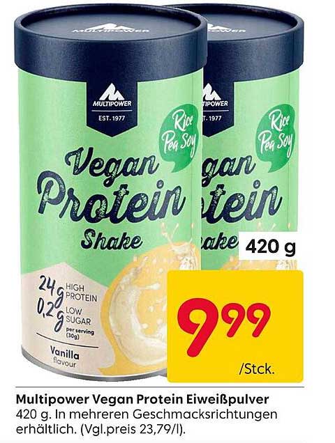 Multipower Vegan Protein Eiweißpulver 420 g
