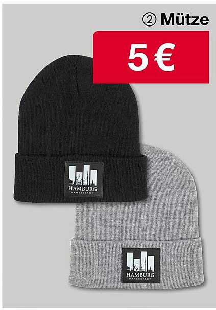 Mütze im 2er-Set für nur 5 €