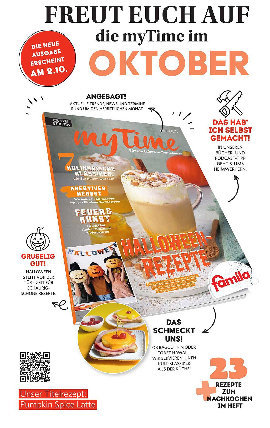 myTime - Kulinarische Klassiker und Halloween-Rezepte