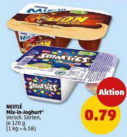 NESTLÉ Mix-in-Joghurt Versch. Sorten, je 120 g