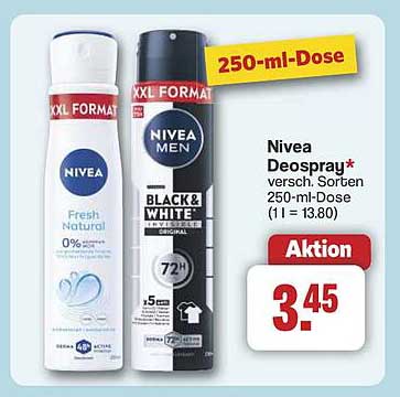 Nivea Deospray 250-ml-Dose - Aktion