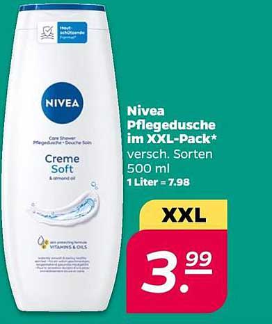 Nivea Pflegedusche im XXL-Pack – Creme Soft 500 ml