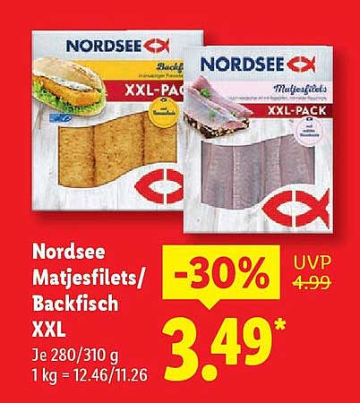 Nordsee Matjesfilets/Backfisch XXL