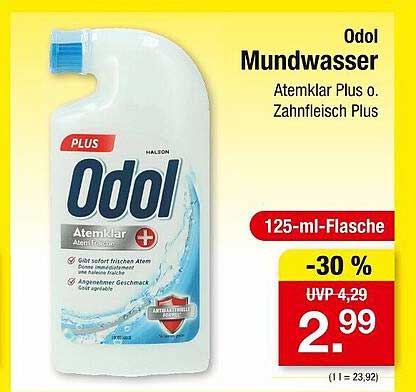 Odol Mundwasser Atemklar Plus 125-ml-Flasche