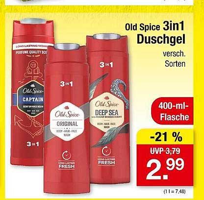 Old Spice 3in1 Duschgel versch. Sorten
