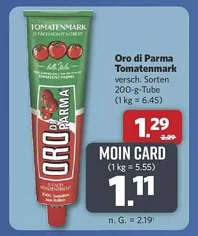 Oro di Parma Tomatenmark 200-g-Tube