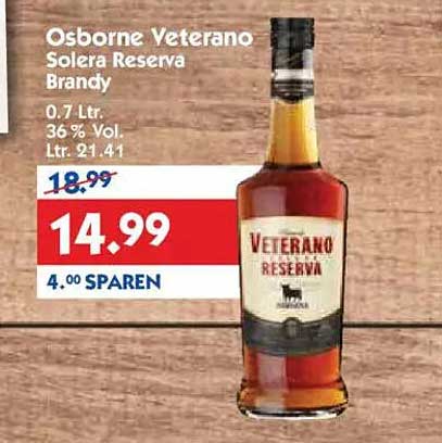 Osborne Veterano Solera Reserva Brandy