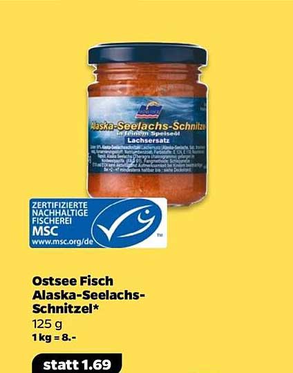 Ostsee Fisch Alaska-Seelachs-Schnitzel* 125 g
