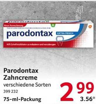 Parodontax Zahnpasta in verschiedenen Sorten
