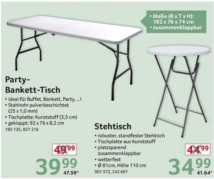 Party-Bankett-Tisch